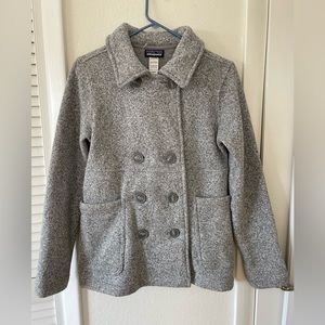 Patagonia gray sweater coat women’s small with buttons